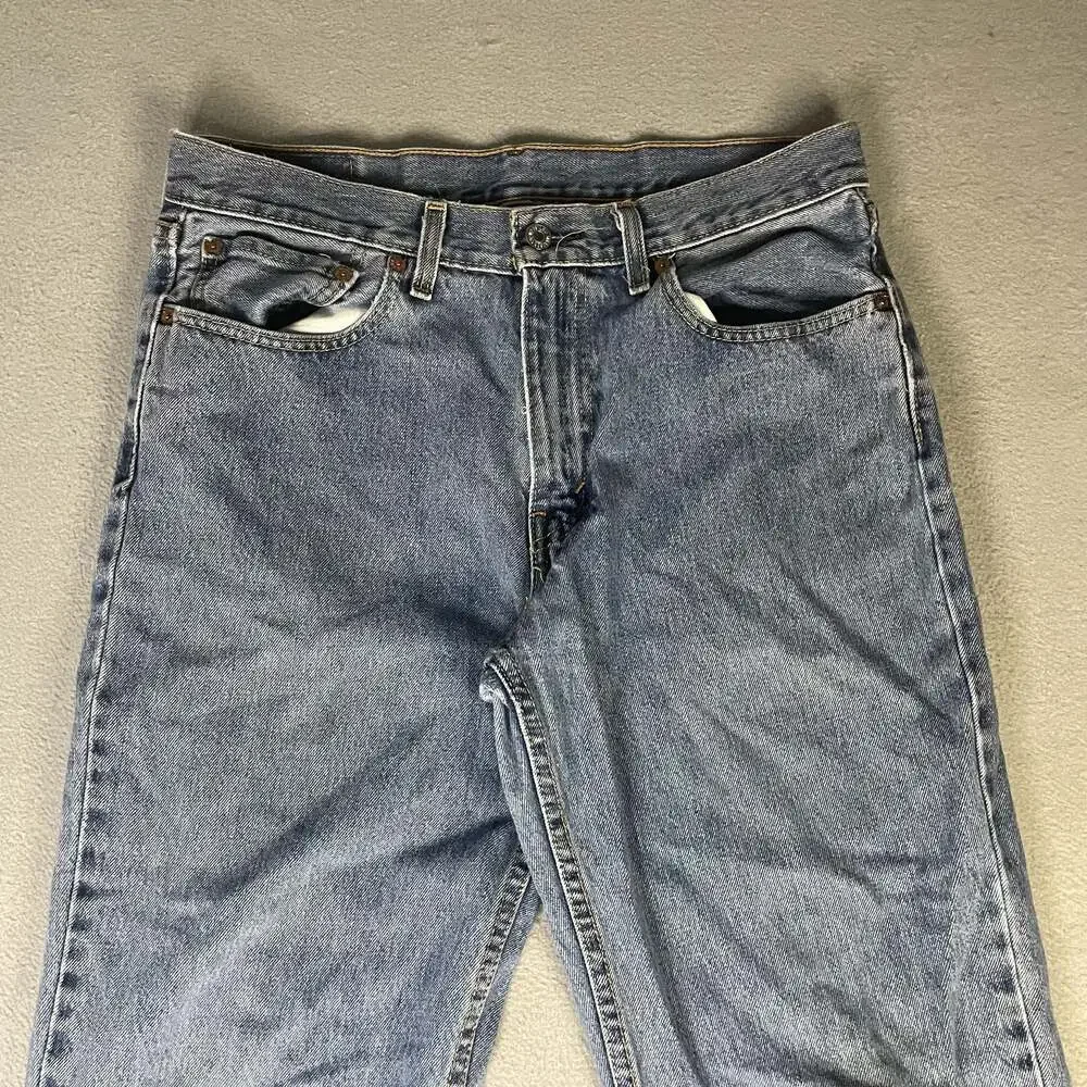 Levi's 550 Blue Relaxed straight Leg Denim Jeans Size Men’s W32 L30